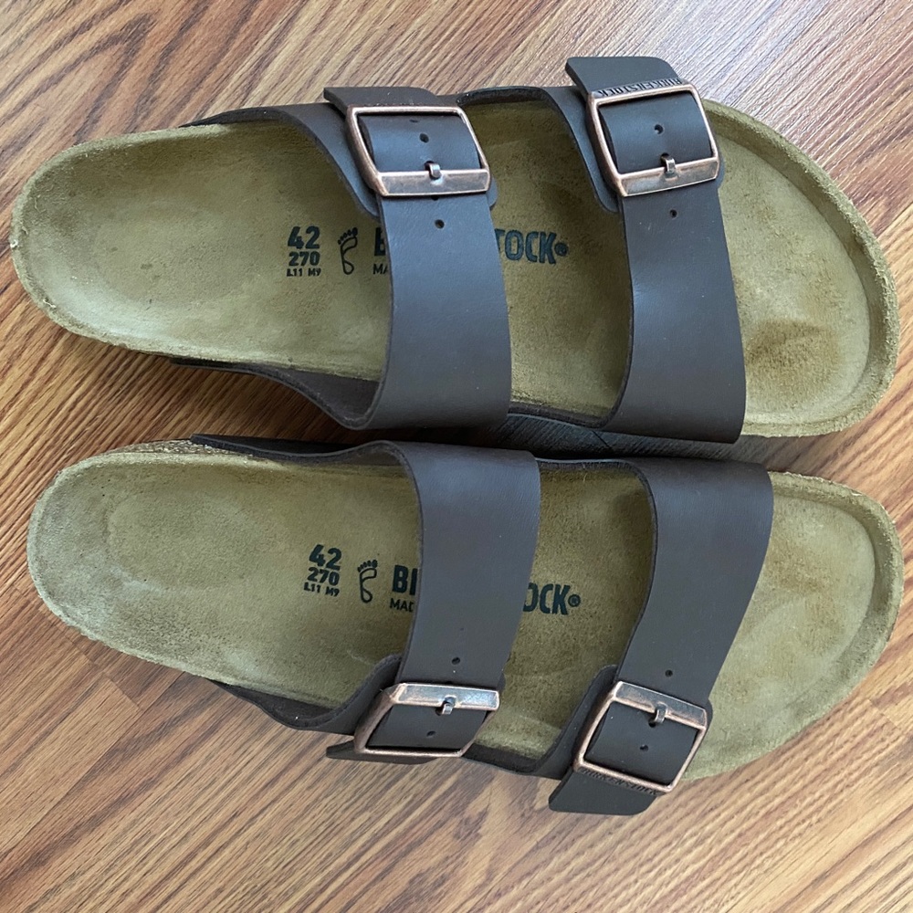 Birkenstock Size 42 Arizona Dark Brown sandals